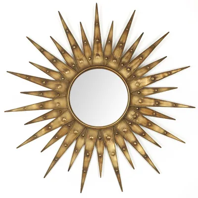 Newart american retro large interior metal sun mirror wall art for living room decor
Newart american retro large interior metal sun mirror wall art for living room decor