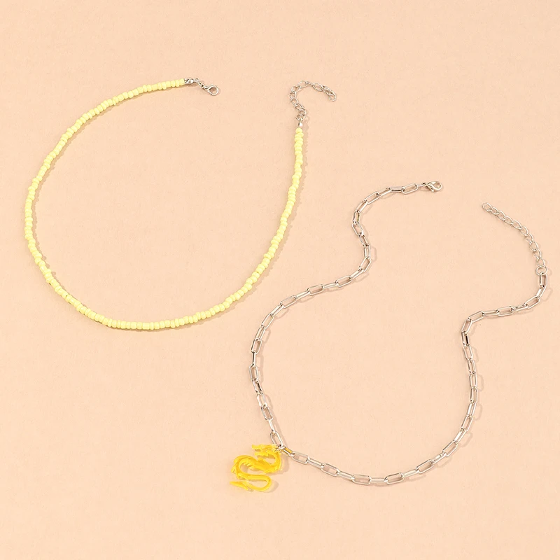 2020 Fashion Cute Jewelry Yellow Dragon Pendant Chain Silver Cartoon Dragon Necklace For Christmas gifts
2020 Fashion Cute Jewelry Yellow Dragon Pendant Chain Silver Cartoon Dragon Necklace For Christmas gifts