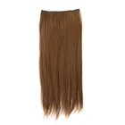 one slice clip wig synthetic hair wigs 100grams 24inch hair extension for white people