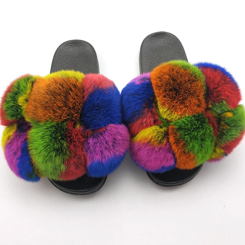 Fur Slippers Women Furry Slides Summer Fluffy Slippers House Shoes Woman Real Fur Slides Wholesale Women's Fur Fox Slippers
Fur Slippers Women Furry Slides Summer Fluffy Slippers House Shoes Woman Real Fur Slides Wholesale Women's Fur Fox Slippers
