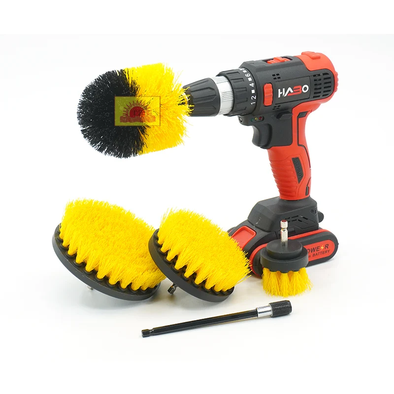 4 Pcs Power Brushes Set for Cleaning drillbrush electric cleaning brush, Black/white/blue/green/red/yellow or customized
4 Pcs Power Brushes Set for Cleaning drillbrush electric cleaning brush, Black/white/blue/green/red/yellow or customized