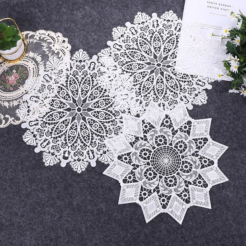1pc European Style Lace Embroidered Placemat Home Decoration Coffee Table Insulation Cloth Art Shooting Props
1pc European Style Lace Embroidered Placemat Home Decoration Coffee Table Insulation Cloth Art Shooting Props