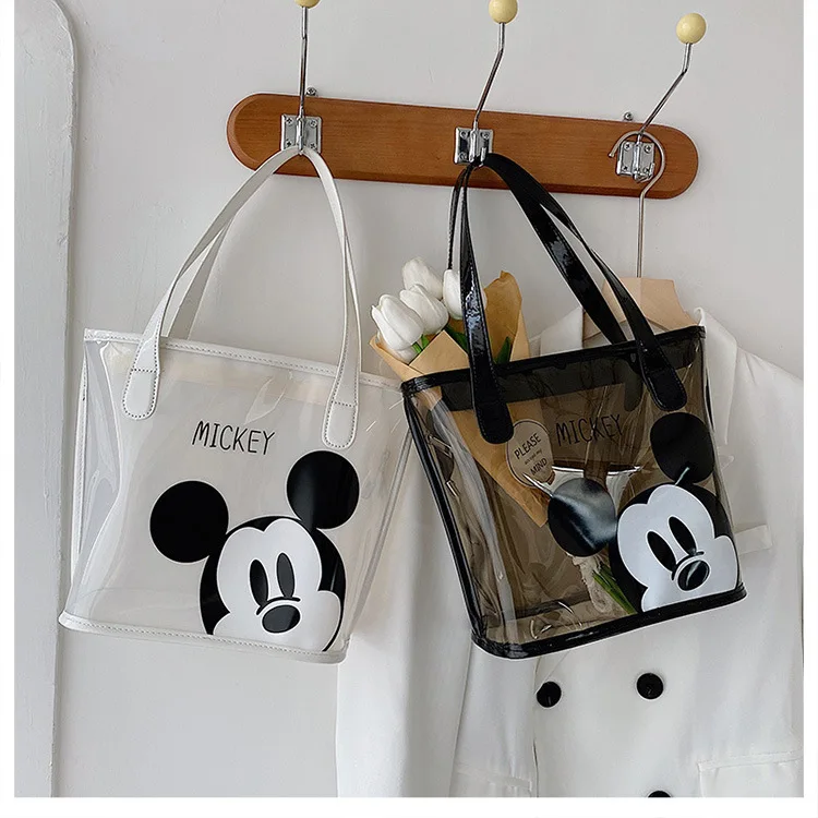 2022 big mickey mouse head print tote bag cartoon cute style luxury famous brand ladies women clear pvc mickey mouse handbag, Black
2022 big mickey mouse head print tote bag cartoon cute style luxury famous brand ladies women clear pvc mickey mouse handbag, Black