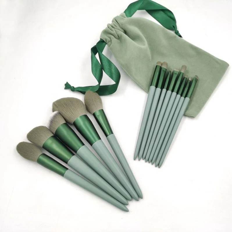 Wholesale Hot Style 13 Quick Dry Makeup Brush Set Powder Eye Shadow Blush Brush Set Green Beauty Makeup Tools
Wholesale Hot Style 13 Quick Dry Makeup Brush Set Powder Eye Shadow Blush Brush Set Green Beauty Makeup Tools