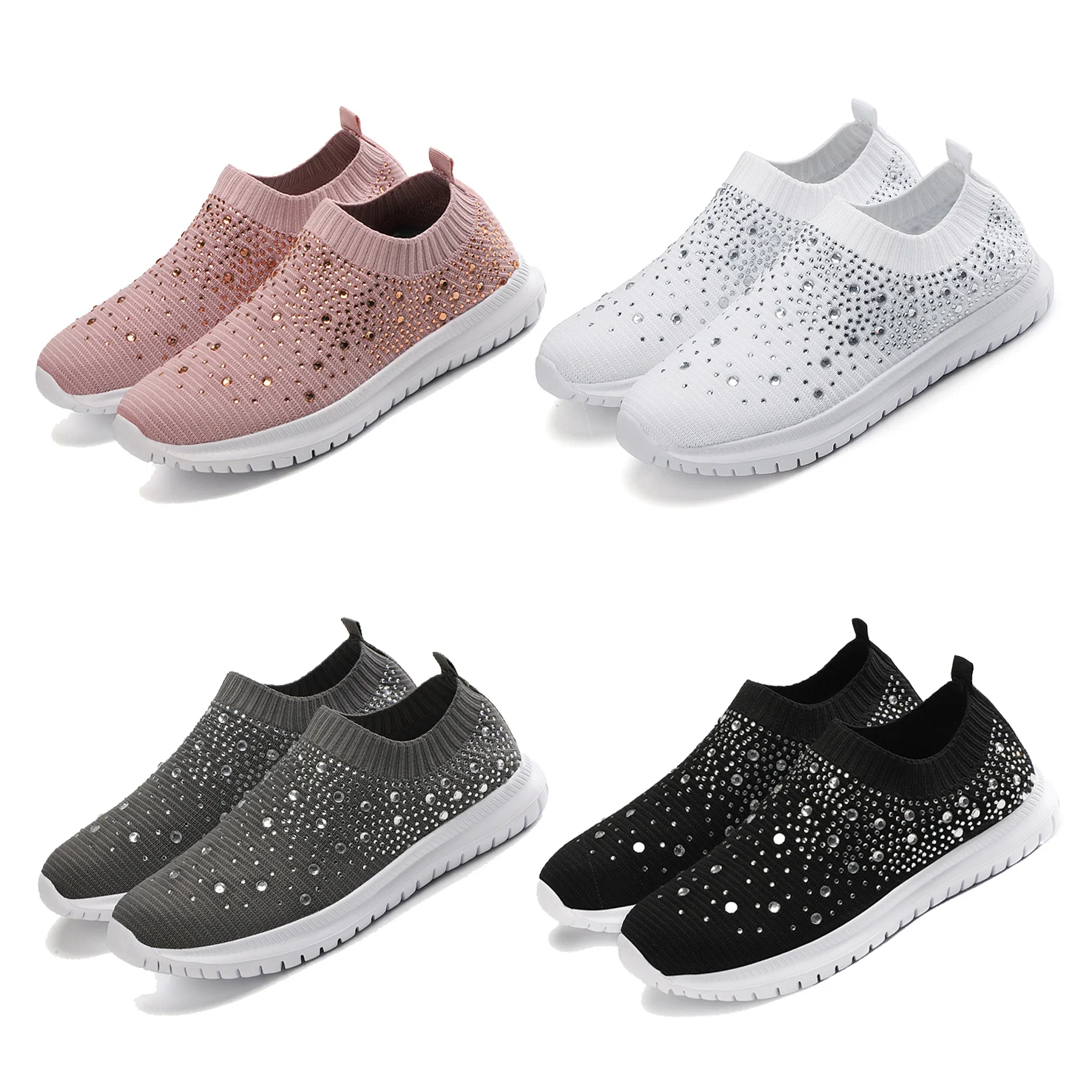 Women Walking Glitter Sneakers Casual Mesh Breathable Slip on Walking Shoes, White,black,grey,pink
Women Walking Glitter Sneakers Casual Mesh Breathable Slip on Walking Shoes, White,black,grey,pink