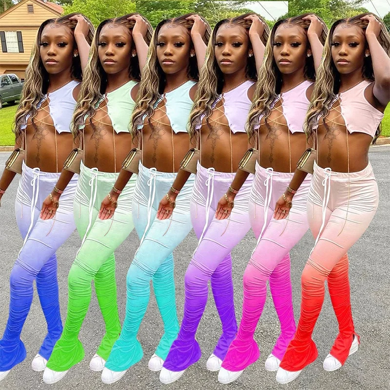 2021 Fashion custom large size new style trousers yoga sports pants stacked pants leggings for woman
2021 Fashion custom large size new style trousers yoga sports pants stacked pants leggings for woman