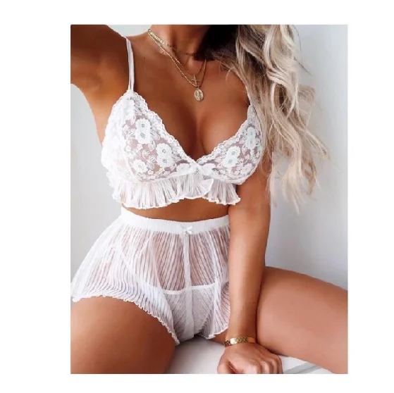 AYP0219 wholesale sexy lingerie sexy women transparent temptation lace two-piece white suit sexy sleepwear
AYP0219 wholesale sexy lingerie sexy women transparent temptation lace two-piece white suit sexy sleepwear