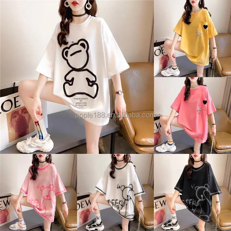 Latest 2022 new fashion design women's T-SHIRT LARGE T-SHIRT factory wholesale, Customized colors
Latest 2022 new fashion design women's T-SHIRT LARGE T-SHIRT factory wholesale, Customized colors