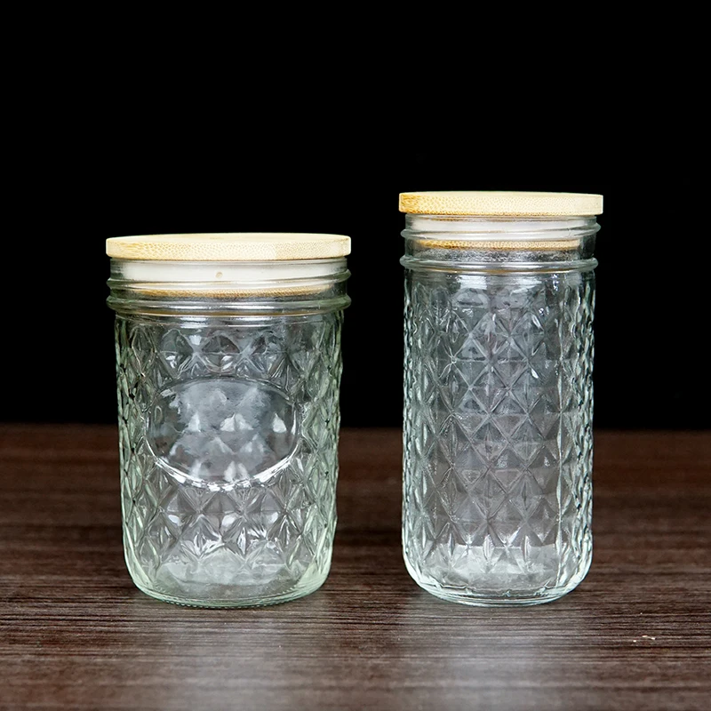 Wholesale diamond caviar jar clear glass jam bottle empty wide mouth jar with metal lid wood lid
Wholesale diamond caviar jar clear glass jam bottle empty wide mouth jar with metal lid wood lid