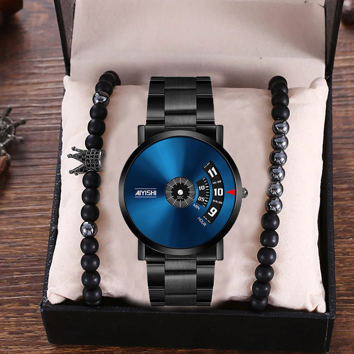 Bracelet Watch set Men Watches Stainless Steel Creative Men's Watches Male Wristwatch Luxury Mens Clock reloj mujer bayan saat
Bracelet Watch set Men Watches Stainless Steel Creative Men's Watches Male Wristwatch Luxury Mens Clock reloj mujer bayan saat