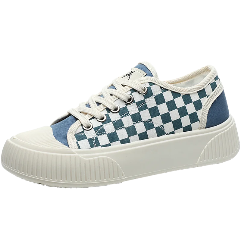 Ziitop Women Grid Low-top Fashion Sneakers Lightweight Casual Canvas Shoes Walking Women Shoes, Blue.green black
Ziitop Women Grid Low-top Fashion Sneakers Lightweight Casual Canvas Shoes Walking Women Shoes, Blue.green black
