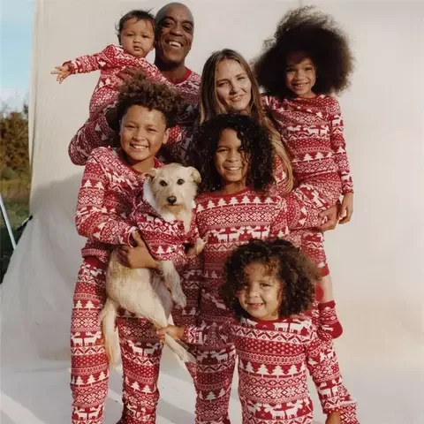 Wholesale In Stock OEM ODM Private Label Long Sleepwear Merry Christmas Loungewear Print Christmas Pajamas Family Pajama
Wholesale In Stock OEM ODM Private Label Long Sleepwear Merry Christmas Loungewear Print Christmas Pajamas Family Pajama
