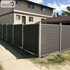 Aluminum post wood plastic composite wpc privacy vinyl fence