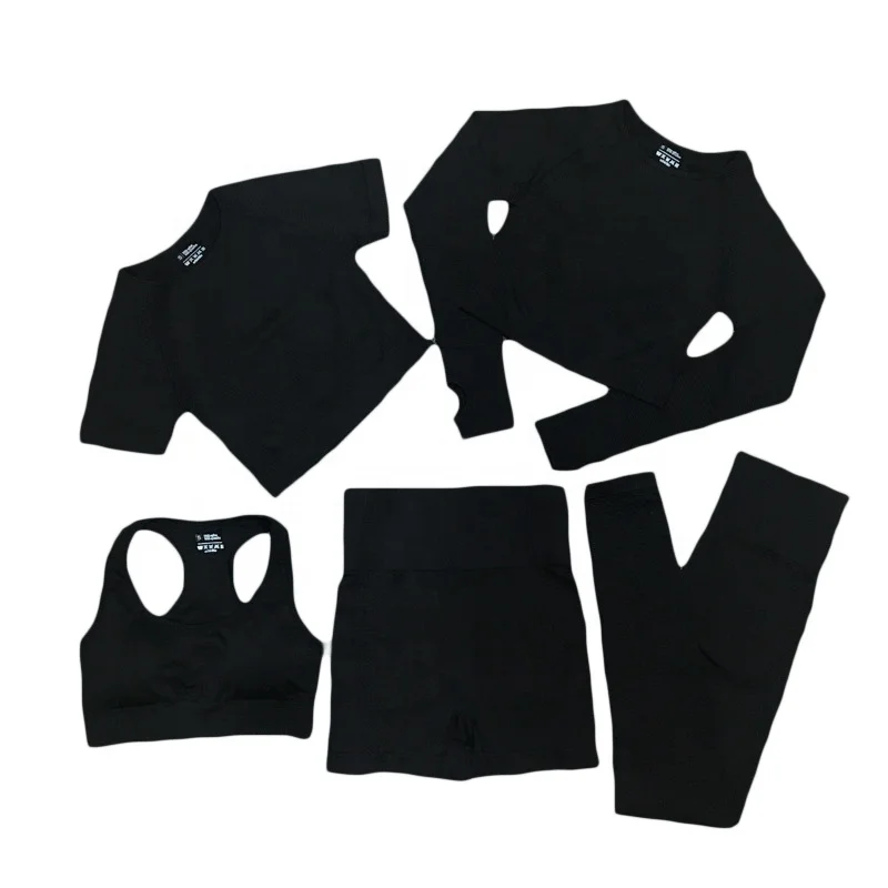 Women Gym Sportswear Bra And Pants 5 pieces Fitness set Seamless Mesh Women Yoga Set, Picture
Women Gym Sportswear Bra And Pants 5 pieces Fitness set Seamless Mesh Women Yoga Set, Picture