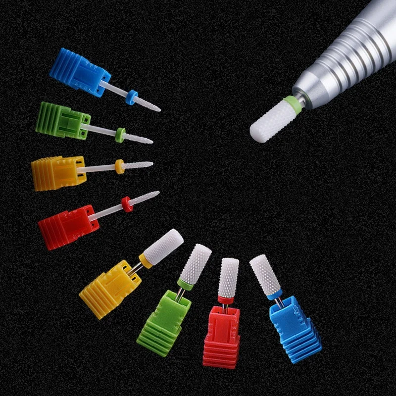 Series ceramic corn bullet nail drill bits manicure accessory ceramic nail drill bits kit, Yellow, blue, hot pink, green, black, orange
Series ceramic corn bullet nail drill bits manicure accessory ceramic nail drill bits kit, Yellow, blue, hot pink, green, black, orange