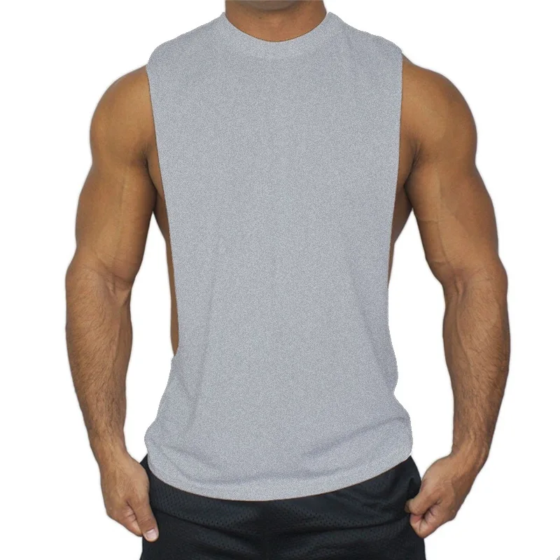 Hot Sale Basic Men's Sports Fitness Vest Solid Color Sleeveless Factory Direct Sales Tank Tops
Hot Sale Basic Men's Sports Fitness Vest Solid Color Sleeveless Factory Direct Sales Tank Tops