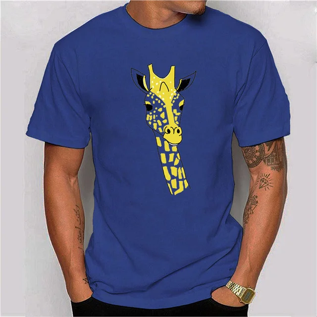 2021 summer new fashion simple animal print pure background men's t-shirt, Picture color
2021 summer new fashion simple animal print pure background men's t-shirt, Picture color