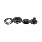Graphic Customization New Design 13mm Metal Rust Free Black Gun Hidden Clothing Snap Button for Jacket