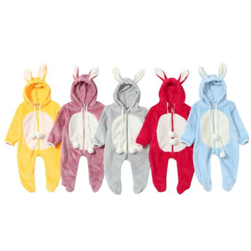 Spring Autumn Winter toddlers Long Sleeve Rabbit Hooded Thicken Romper clothes Kids zipper wrap foot jumpsuits clothing M408
Spring Autumn Winter toddlers Long Sleeve Rabbit Hooded Thicken Romper clothes Kids zipper wrap foot jumpsuits clothing M408