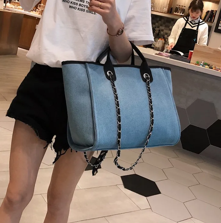 2020 New style big shoulder bags easy matching chain crossbody bag high quality handbag canvas tote bags
2020 New style big shoulder bags easy matching chain crossbody bag high quality handbag canvas tote bags