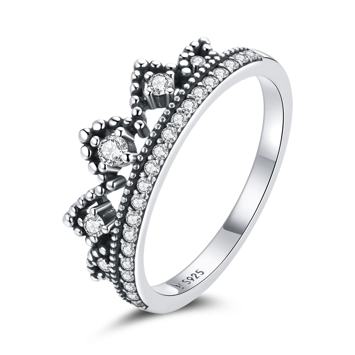 SCR709 Vintage design women jewelry 925 sterling silver crown rings 
SCR709 Vintage design women jewelry 925 sterling silver crown rings