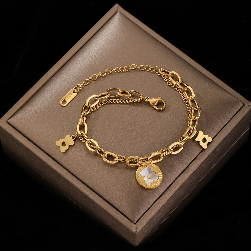 Stainless Steel 18K Gold Plated Heart Bear Cute Link Girl Jewelry Diamond Stone Bangle Ankle Bracelets For Woman
Stainless Steel 18K Gold Plated Heart Bear Cute Link Girl Jewelry Diamond Stone Bangle Ankle Bracelets For Woman