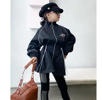 Fall Fashion Girl's Jacket Kid Girl Black Lace up Tunic Stylish Girl Autumn Outdoor Pizex Children Girl Clothes Coat 3-9T
Fall Fashion Girl's Jacket Kid Girl Black Lace up Tunic Stylish Girl Autumn Outdoor Pizex Children Girl Clothes Coat 3-9T