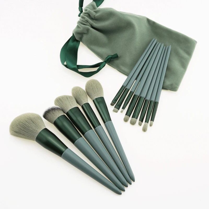 Factory wholesale custom 13 pcs Morandi green cute makeup brush set popular Makeup Brush Set, Customized color
Factory wholesale custom 13 pcs Morandi green cute makeup brush set popular Makeup Brush Set, Customized color