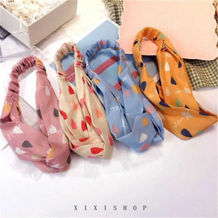 Heart-shaped Flowers Leaves Headband Striped Wide-brimmed Fabric Headband Cross Elastic Fashion Headband, Picture
Heart-shaped Flowers Leaves Headband Striped Wide-brimmed Fabric Headband Cross Elastic Fashion Headband, Picture