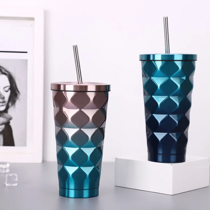 16 oz Ins Special Style Double Wall Stainless Steel Insulated Custom Logo Coffee Mug Cups with Metal Straw, Any color,according to pantone
16 oz Ins Special Style Double Wall Stainless Steel Insulated Custom Logo Coffee Mug Cups with Metal Straw, Any color,according to pantone