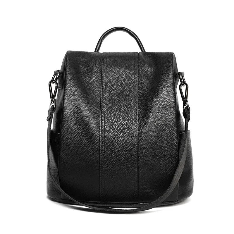 Wholesale Black Real Leather Women custom school backpack Genuine Leather Backpacks
Wholesale Black Real Leather Women custom school backpack Genuine Leather Backpacks