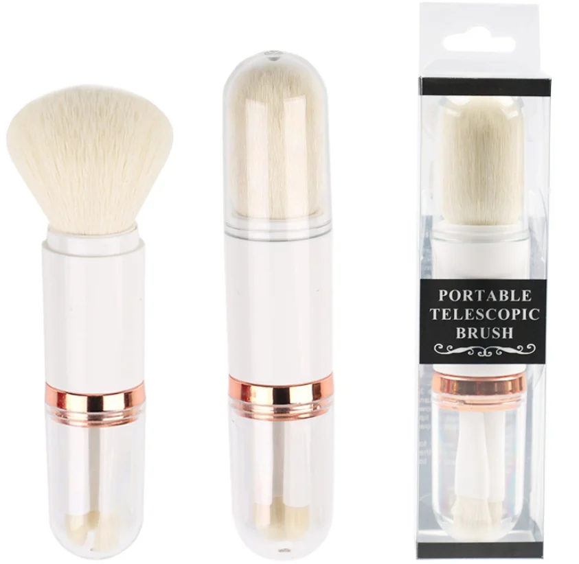Portable telescopic makeup brush four in one brush full set of mini beauty makeup tool, Black,white
Portable telescopic makeup brush four in one brush full set of mini beauty makeup tool, Black,white