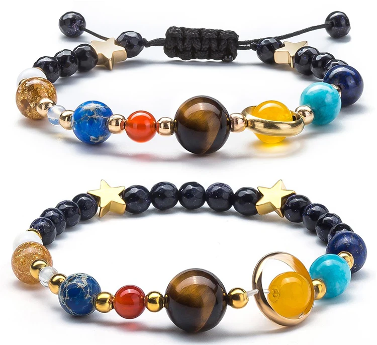 2021 new personalized bracelet of eight planets in the universe, exquisite space natural stone bracelet jewelry lady
2021 new personalized bracelet of eight planets in the universe, exquisite space natural stone bracelet jewelry lady