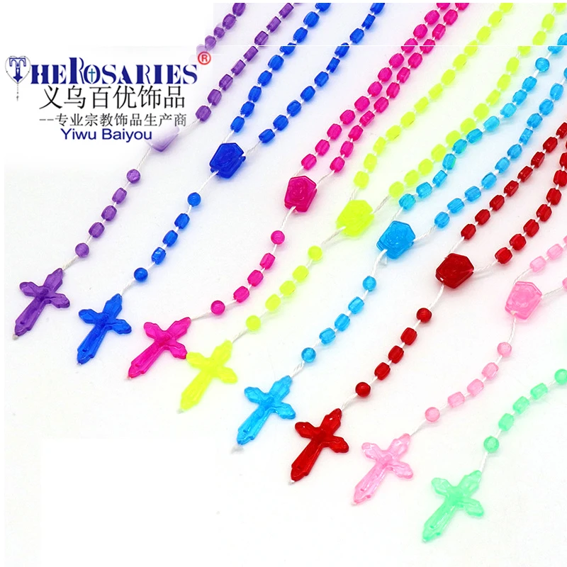 Glowing in Dark Rosary Necklace Luminous Plastic Beads Circufix Catholicism Religious Prayer Beads in Home Decoration
Glowing in Dark Rosary Necklace Luminous Plastic Beads Circufix Catholicism Religious Prayer Beads in Home Decoration