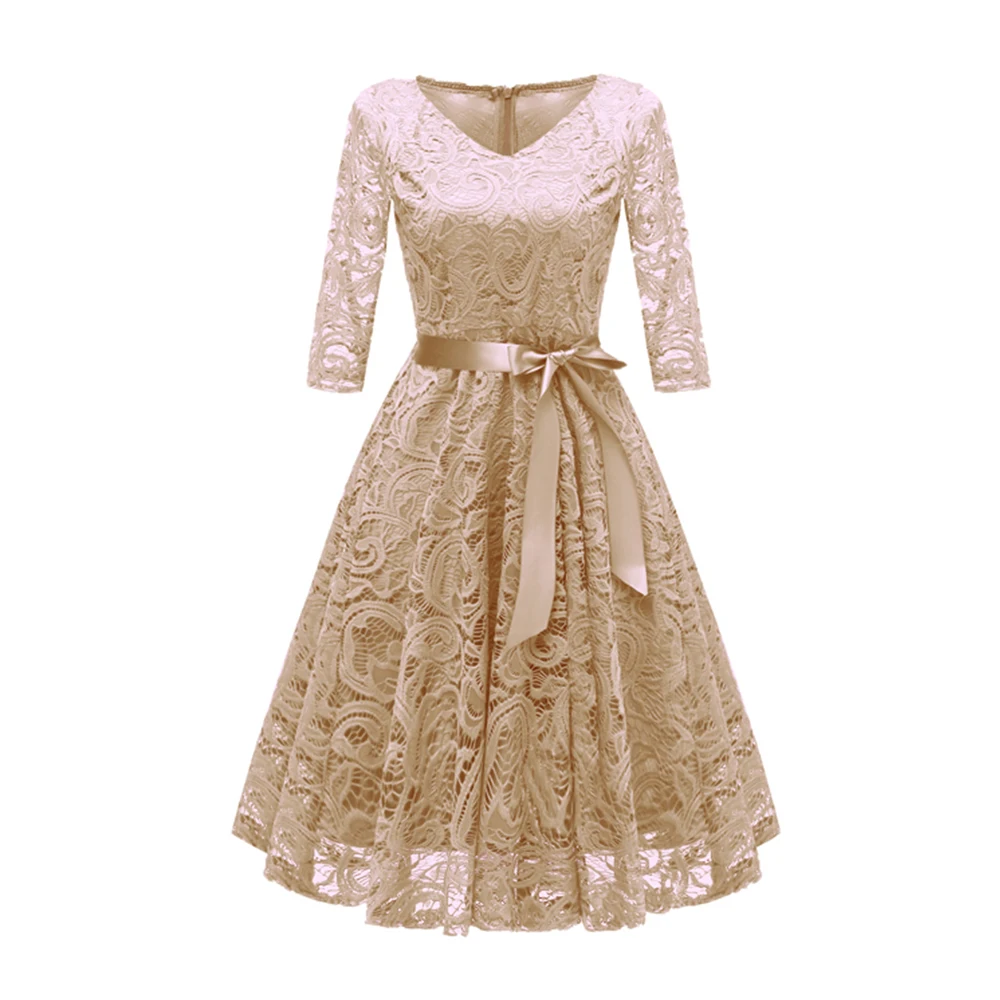 Hot Sale Sexy Lace Half Sleeve Women Evening Dresses V-neck Ball Gown, Pink/dark blue/apricot/silver/dark red
Hot Sale Sexy Lace Half Sleeve Women Evening Dresses V-neck Ball Gown, Pink/dark blue/apricot/silver/dark red