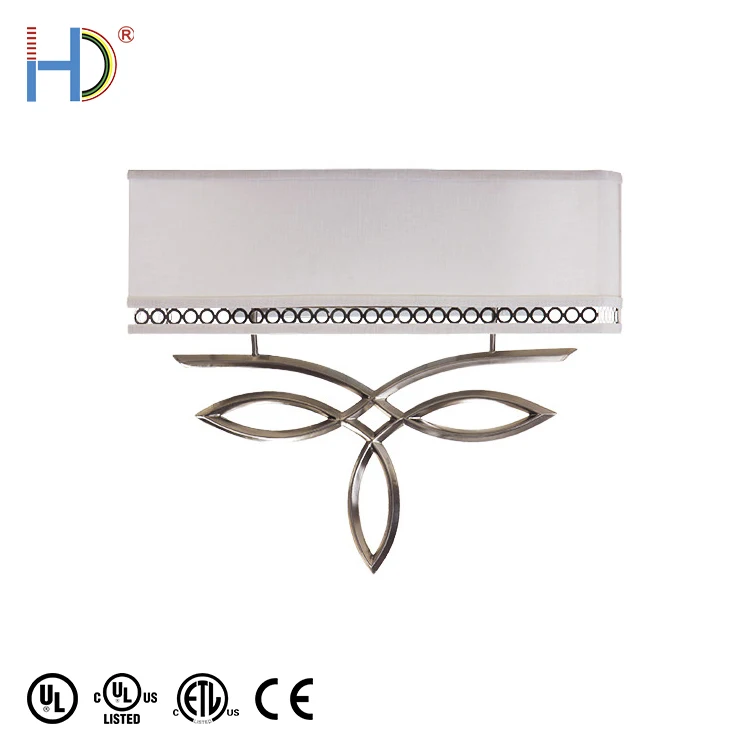 Indoor morden simple design white light metal bedside led wall lamp light for villa