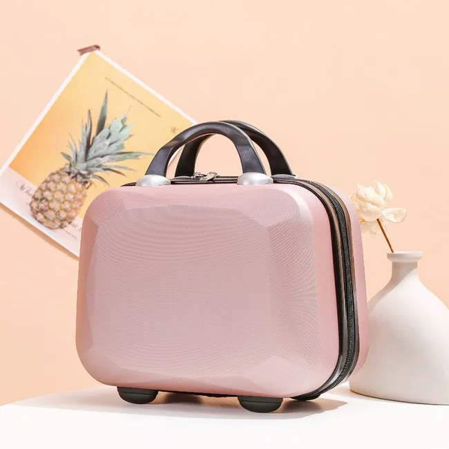 ABS material Polychrom Cosmetic Storage Carrying Small Travel Hand Luggage for Cosmetics, Pink,blue,purple, green,white, black, rose gold, silver
ABS material Polychrom Cosmetic Storage Carrying Small Travel Hand Luggage for Cosmetics, Pink,blue,purple, green,white, black, rose gold, silver