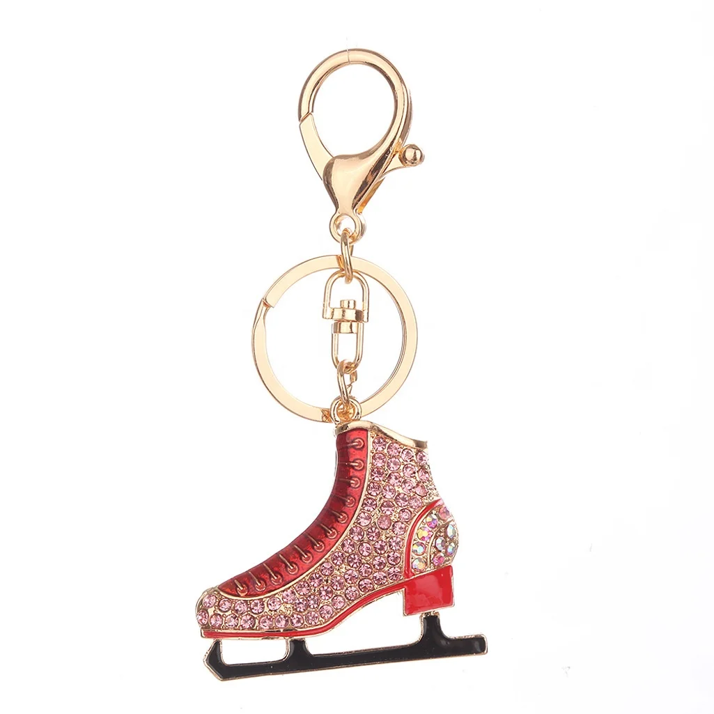 Custom Crystal Rhinestone Enamel 3D Roller Skates Keychain For Gift Decoration, Customized color
Custom Crystal Rhinestone Enamel 3D Roller Skates Keychain For Gift Decoration, Customized color