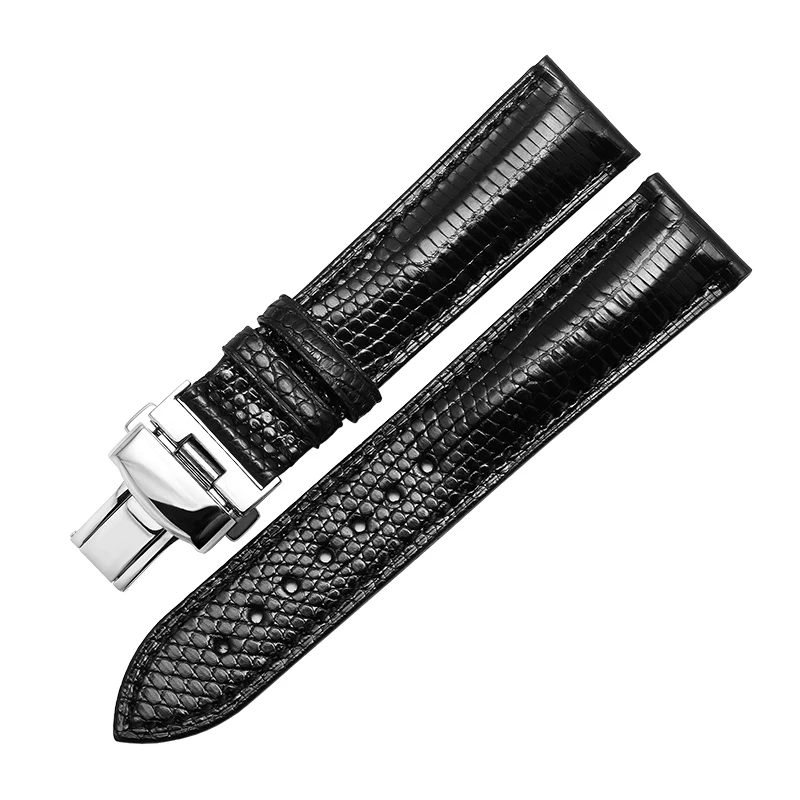 Fashion business lizard genuine leather watch band watch strap, Black red blue brown
Fashion business lizard genuine leather watch band watch strap, Black red blue brown