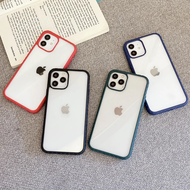 New arrival Transparent back cover Non-slip border tpu pc anti-shock bumper phone case for iphone 11 12Pro Max X XS XR 7 8
New arrival Transparent back cover Non-slip border tpu pc anti-shock bumper phone case for iphone 11 12Pro Max X XS XR 7 8