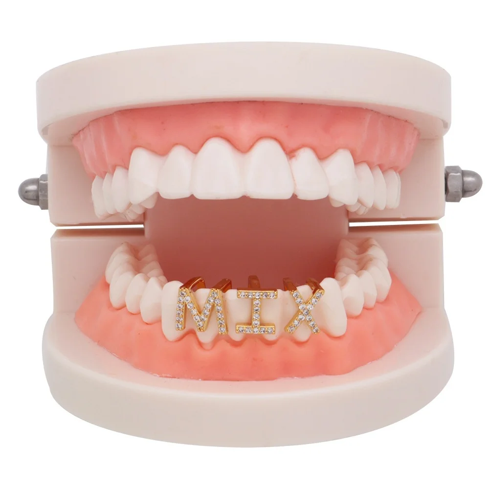 26 Capital Letters English Hip-hop Braces with Diamond Metal Denture Jewelry, Gold silver
26 Capital Letters English Hip-hop Braces with Diamond Metal Denture Jewelry, Gold silver