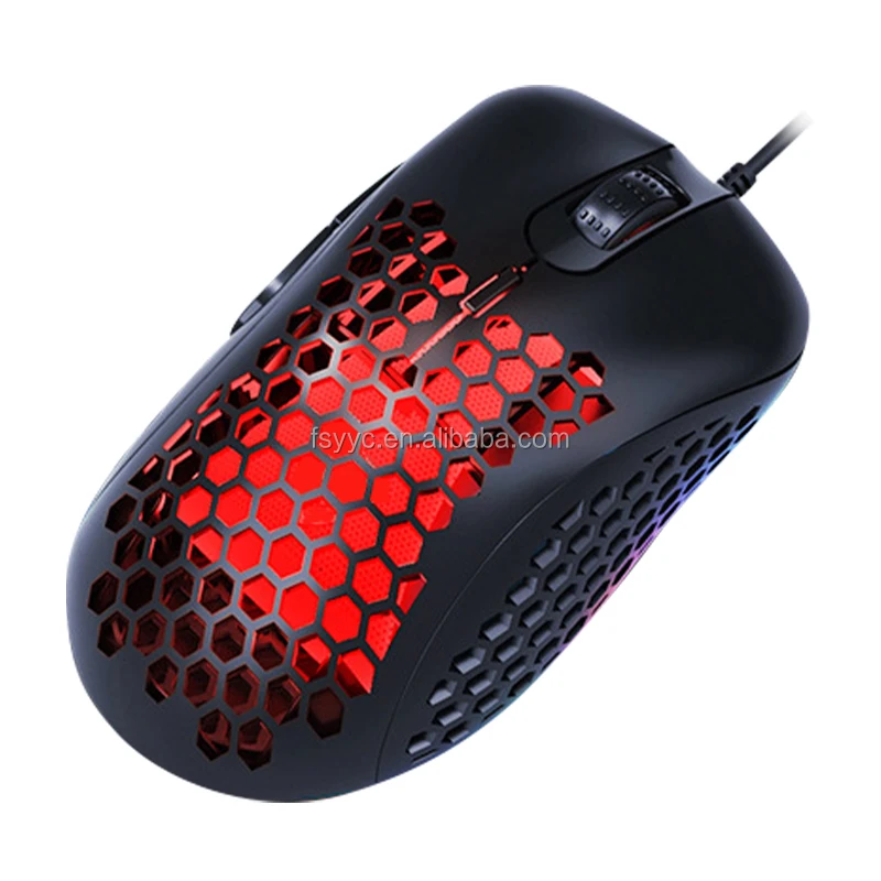 Honeycomb hollow design have side key buttons lightweight professional wired mouse for gaming
Honeycomb hollow design have side key buttons lightweight professional wired mouse for gaming