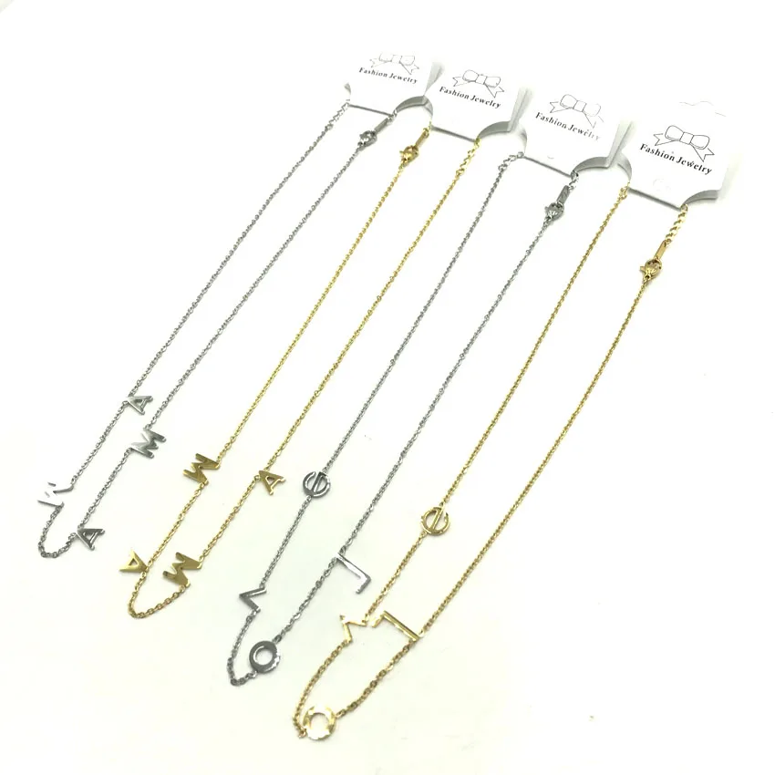 50pcs High Quality MAMA LOVE Letter Necklace Silver Gold Custom Handmade Necklace Stainless Steel Personalized Pendent Jewelry, Gold, silver
50pcs High Quality MAMA LOVE Letter Necklace Silver Gold Custom Handmade Necklace Stainless Steel Personalized Pendent Jewelry, Gold, silver
