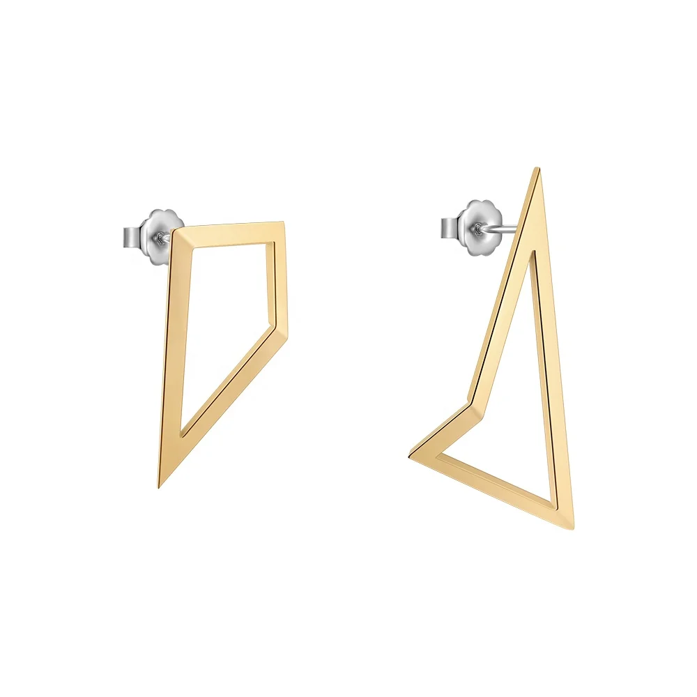 Original Design 18K Gold Plated Stainless Steel Jewelry Irregular Hollow Piercing Triangle Ear Stud For Women Earrings E221472
Original Design 18K Gold Plated Stainless Steel Jewelry Irregular Hollow Piercing Triangle Ear Stud For Women Earrings E221472