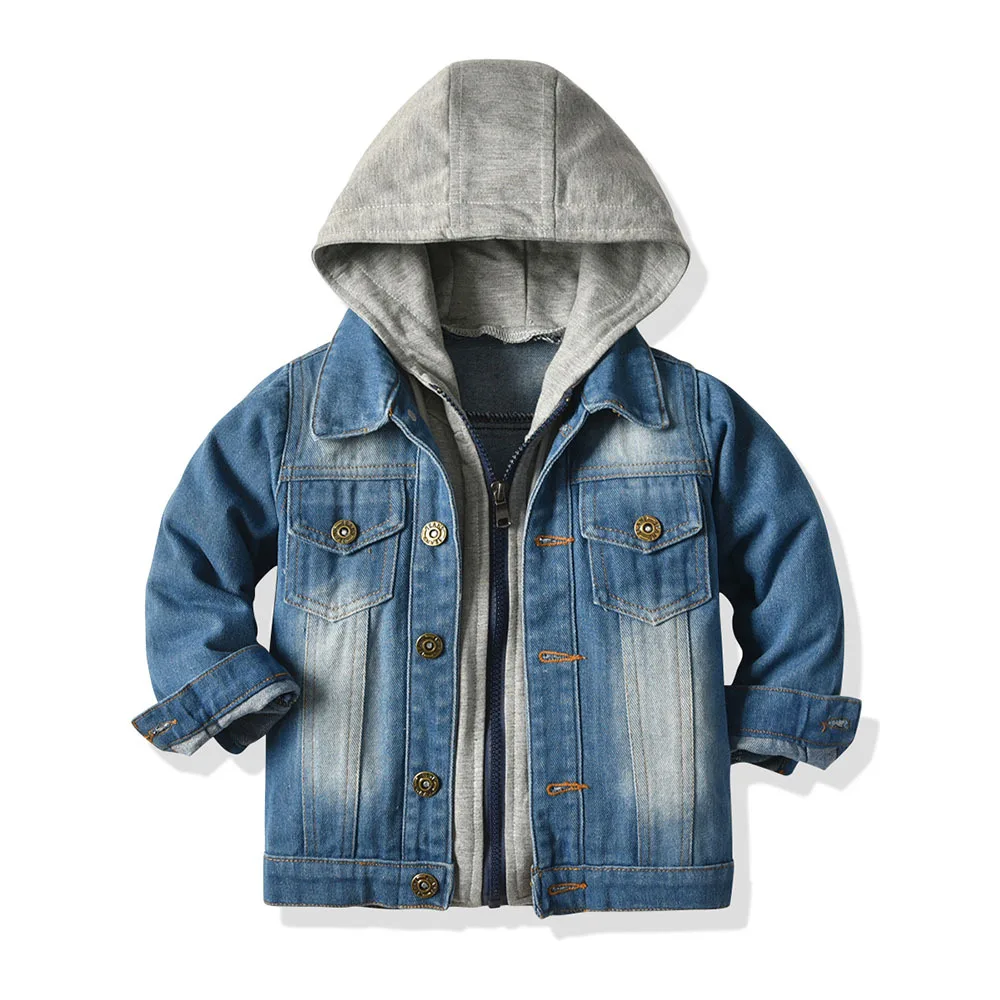 Autumn Kids Cardigan Children'S Denim Hoodie Boys Dark Blue Long Sleeve Casual Jacket
Autumn Kids Cardigan Children'S Denim Hoodie Boys Dark Blue Long Sleeve Casual Jacket