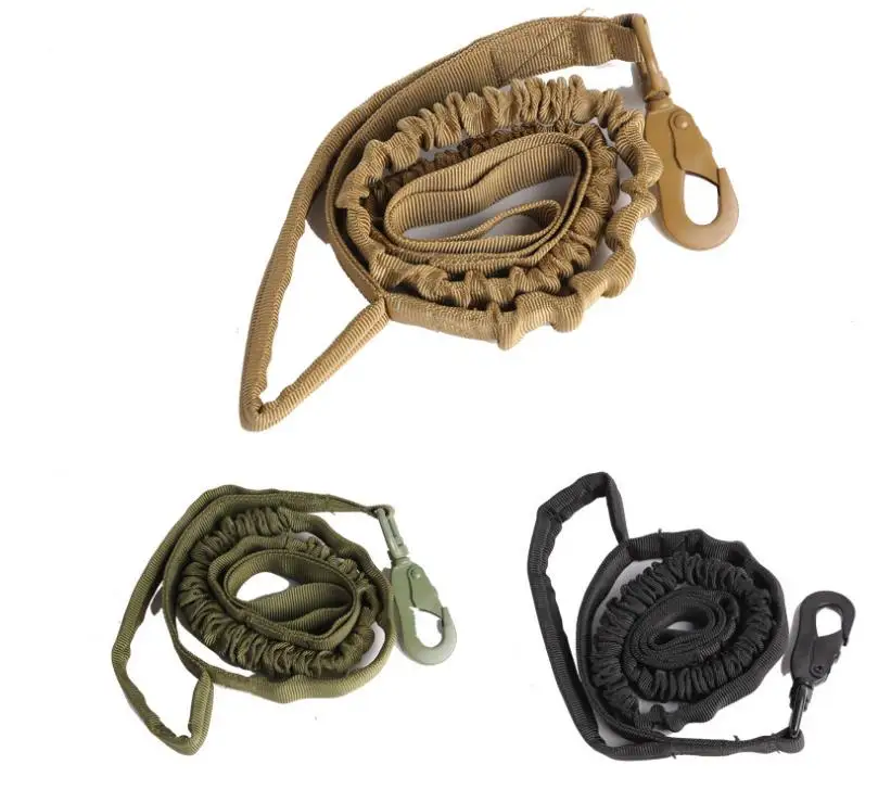 

Tactical Bungee Quick Release Elastic Leads Rope Military Dog Pet Training Leash For Medium Large Dogs, As pictures