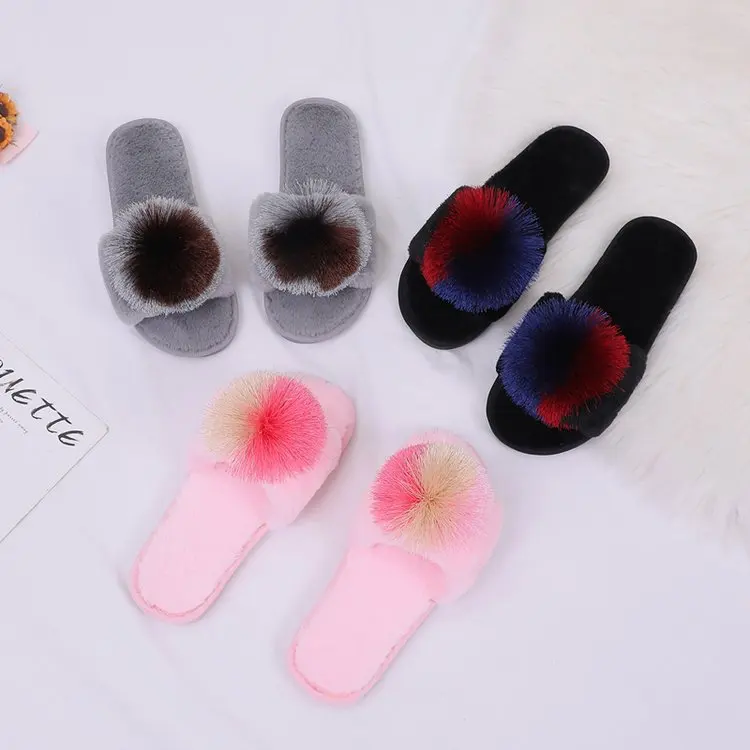 Soft Flat Fur Slides Footwear Shoes Women, Color Tassel Pom Pom Fur Slides Sandals Woman Winter Slippers, Customized color
Soft Flat Fur Slides Footwear Shoes Women, Color Tassel Pom Pom Fur Slides Sandals Woman Winter Slippers, Customized color