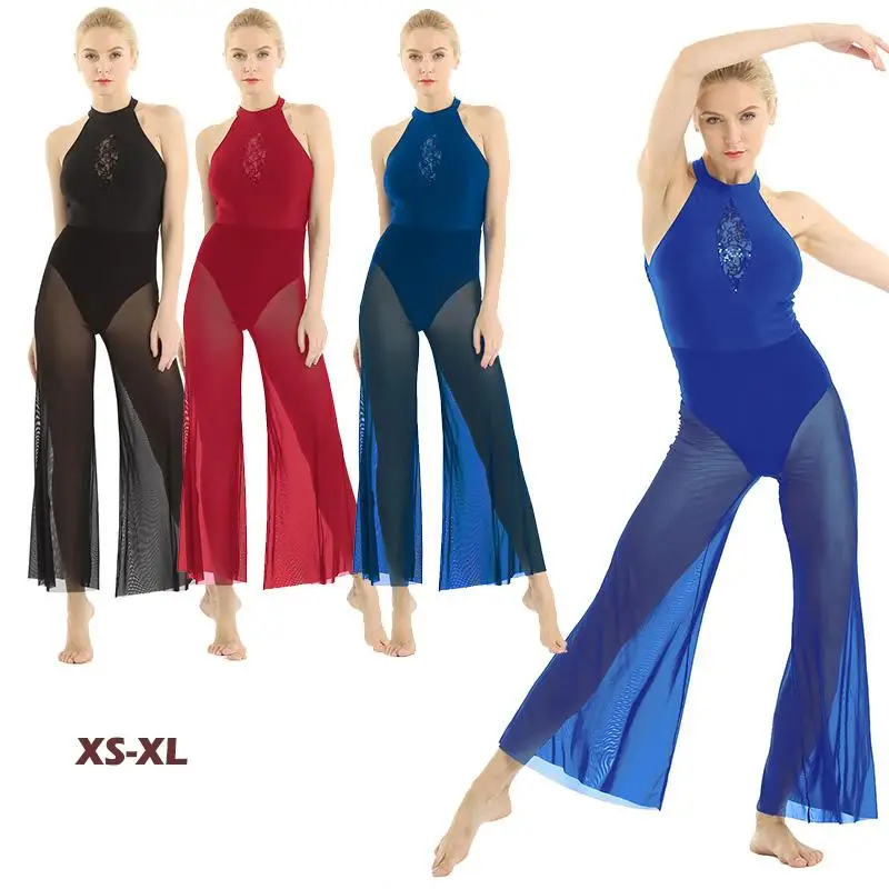 iEFiEL Women Adults Ballet Leotards Sequin Lace Insert Bodice Flare Culottes Ballerina Dance wear Ballet Bodysuit
iEFiEL Women Adults Ballet Leotards Sequin Lace Insert Bodice Flare Culottes Ballerina Dance wear Ballet Bodysuit