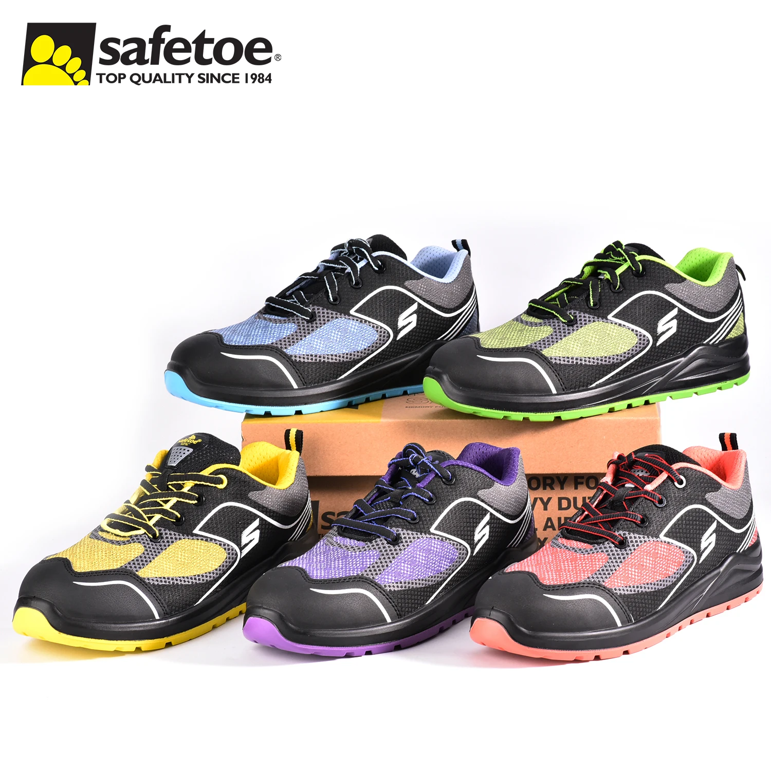 Safetoe Breathable Steel Toe Trainer Sport Safety Shoes for Men & Women Light Weight Work Sneaker Jogger Safety Boot
Safetoe Breathable Steel Toe Trainer Sport Safety Shoes for Men & Women Light Weight Work Sneaker Jogger Safety Boot