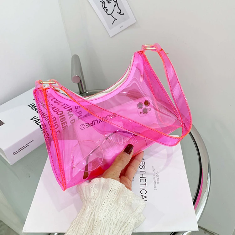 Fashion Designer Ladies Shoulder Pink Transparent PVC Clear Jelly Purses and Handbags for Women, Blue/white/orange/red/green/black/clear/pink/brown
Fashion Designer Ladies Shoulder Pink Transparent PVC Clear Jelly Purses and Handbags for Women, Blue/white/orange/red/green/black/clear/pink/brown